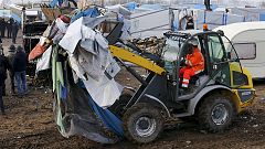 Disturbios en Calais en el desmantelamiento de la "jungla"