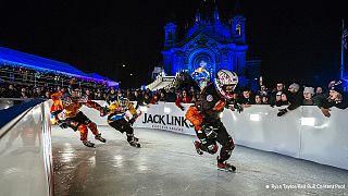 Finale der Ice-Cross-Downhill-WM