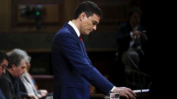 Pedro Sánchez perde primeira votação de investidura Pedro Sánchez perde primeira votação de investidura