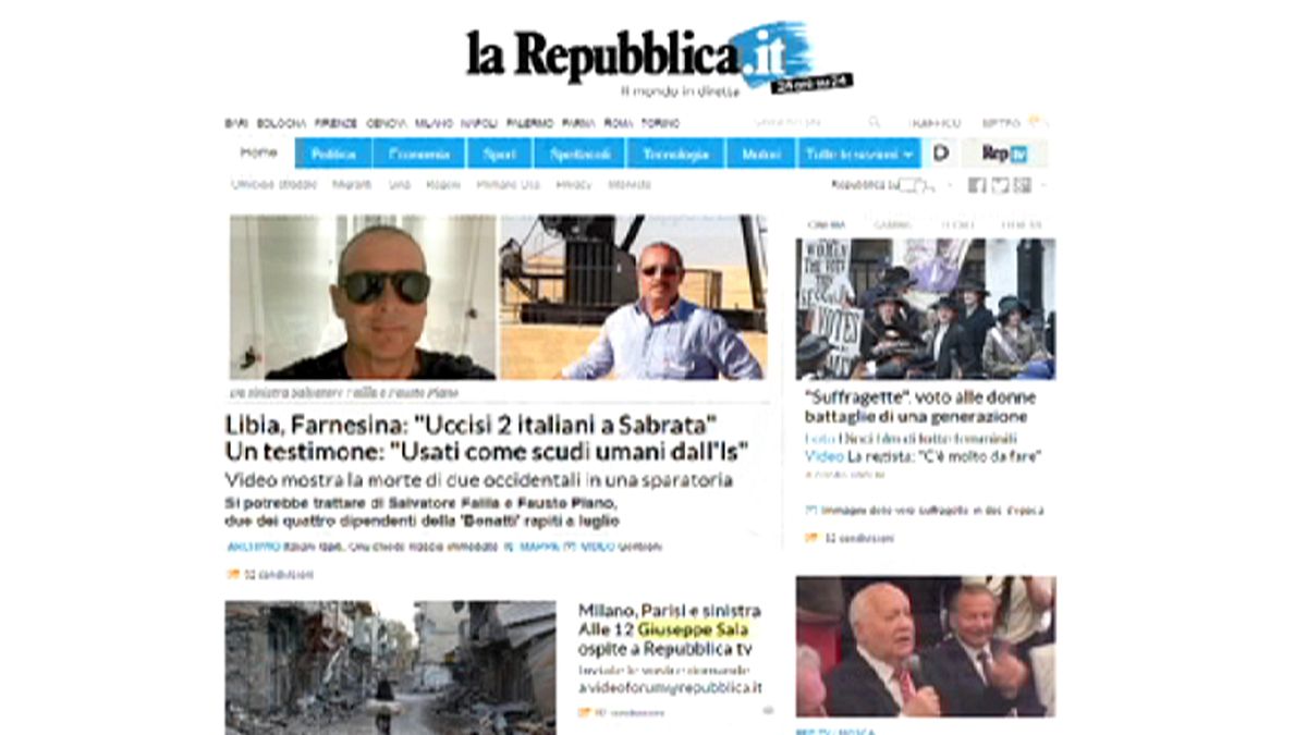 Fusión de las casas madres de los diarios 'La Reppublica' y 'La Stampa' en Italia