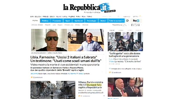 «Εις σάρκα μίαν» La Stampa και La Repubblica «Εις σάρκα μίαν» La Stampa και La Repubblica