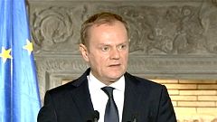 EU-Ratspräsident Tusk zu Gesprächen über Flüchtlingskrise in Athen und Ankara.