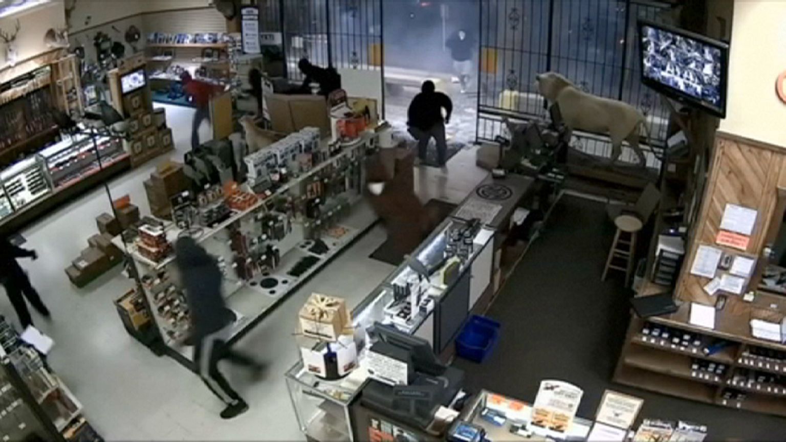 Robo en una tienda de armas en Houston