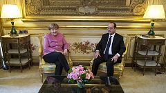 Merkel und Hollande einig in der Flüchtlingskrise: "Europa ist die Lösung"