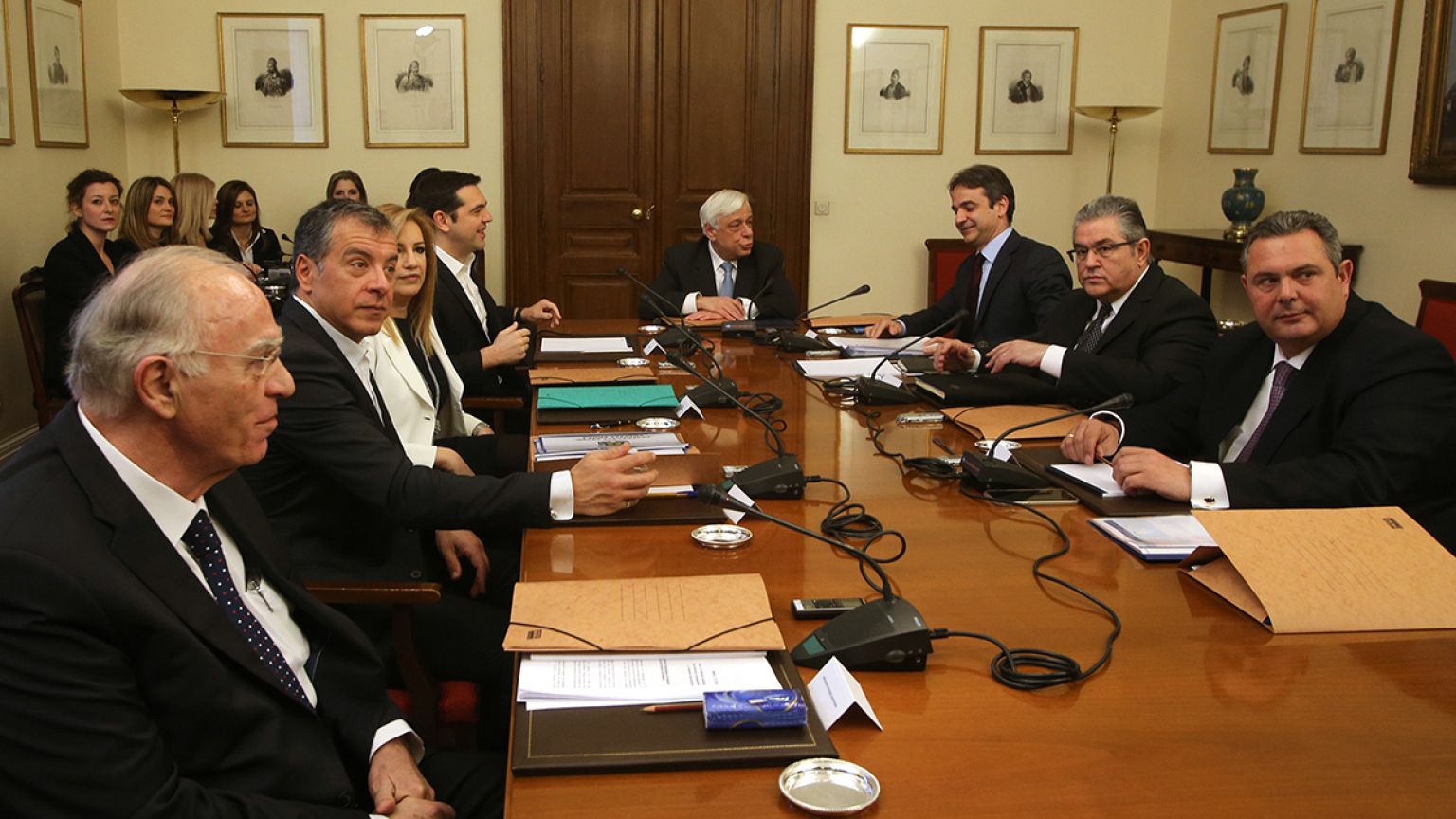 Ελλάδα: Συμφώνησαν στα βασικά οι πολιτικοί αρχηγοί για το προσφυγικό
