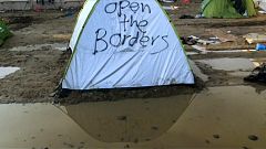 Idomeni: Schlammmassen im Flüchtlingscamp