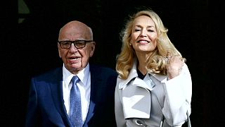 Rupert Murdoch marries his fourth wife, Jerry Hall, in London