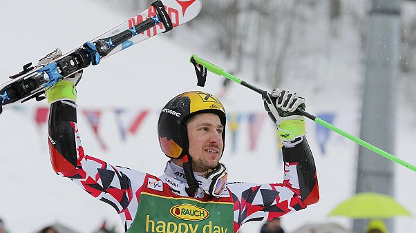Marcel Hirscher hat Gesamt-Weltcup-Sieg praktisch sicher Marcel Hirscher hat Gesamt-Weltcup-Sieg praktisch sicher