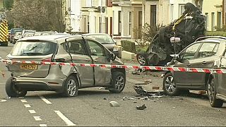 Pensioner and teen quizzed as fire engine leaves trail of destruction