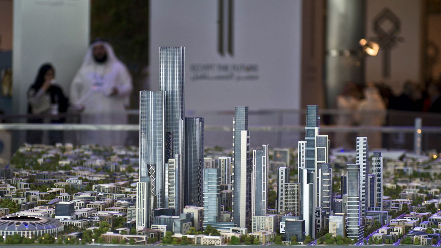 Image: A model of the new Egyptian capital 