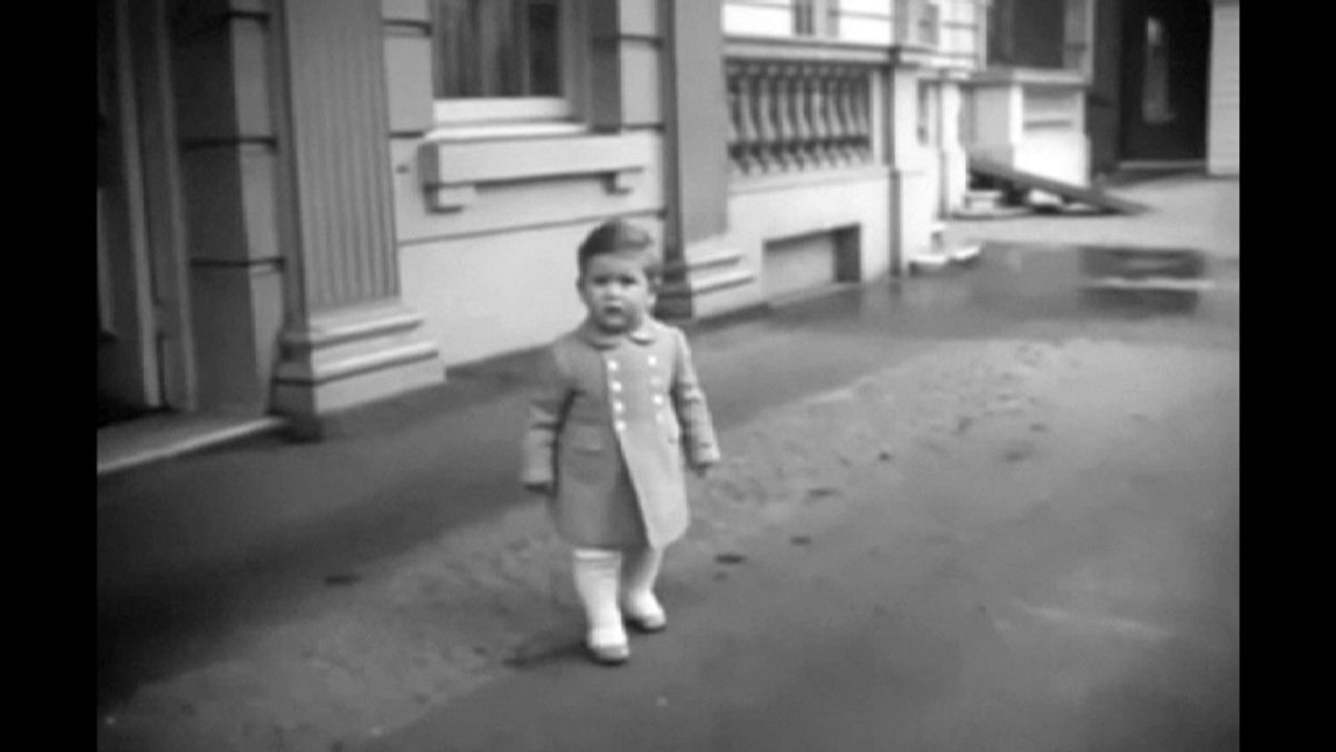 Rare footage shows Prince Charles as cute toddler with his royal mum