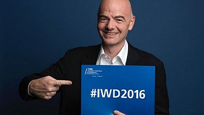 Women can help solve FIFA's problems, Infantino told