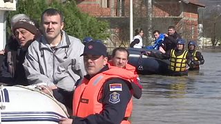 Rain-swollen rivers flood central Serbia