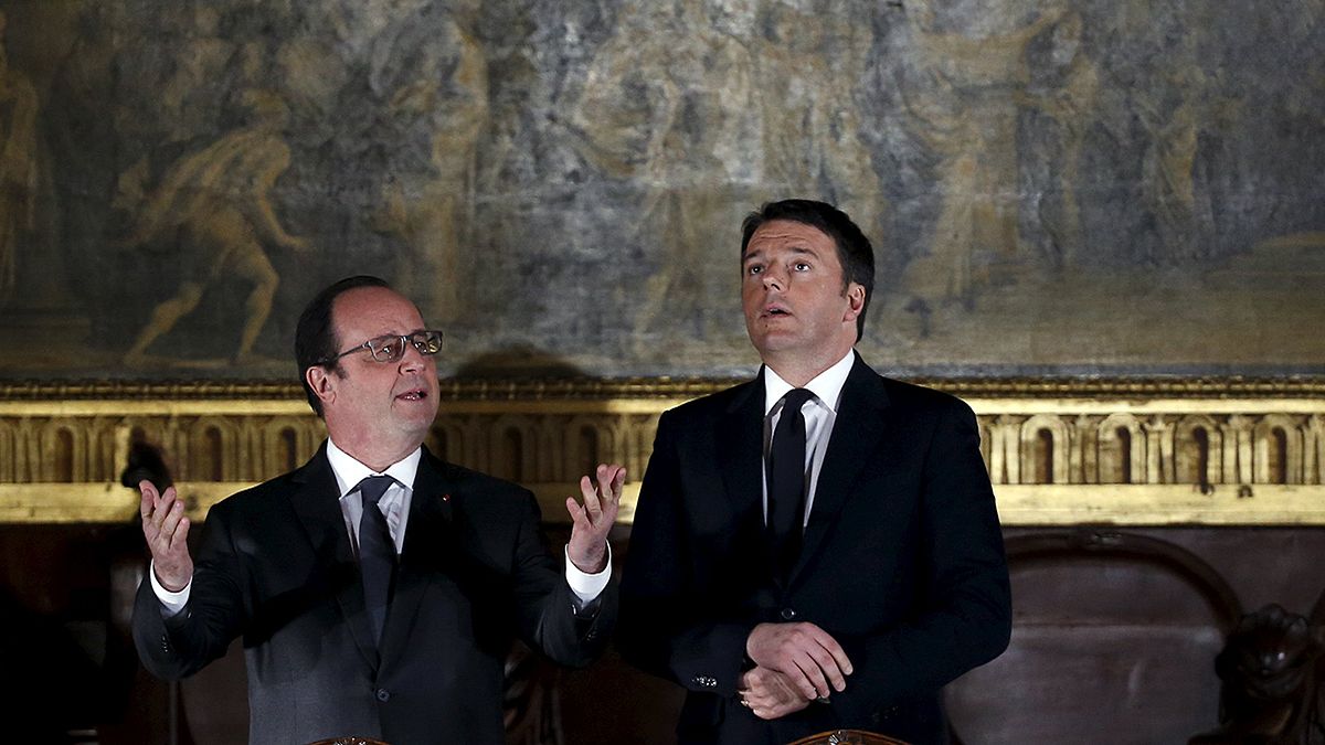 Renzi y Hollande se impacientan por la situación en Libia
