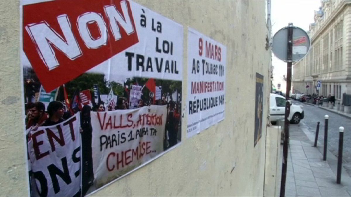 SNCF-Streik und Demonstrationen gegen geplante Arbeitsmarktreform in Frankreich