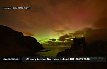 Kuzey İrlanda'dan Kutup Işıkları
