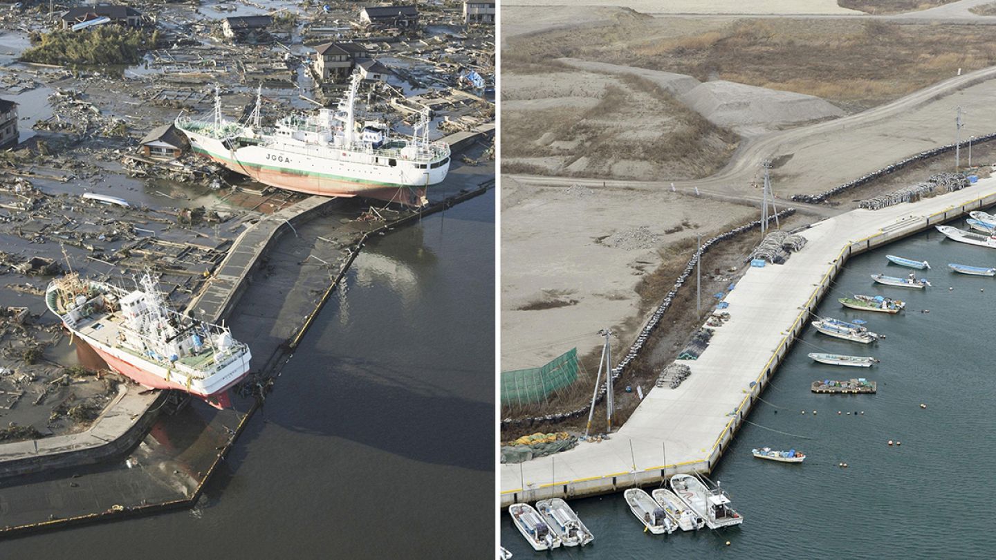 Before And After The Scars Of Japan S Tsunami Five Years On