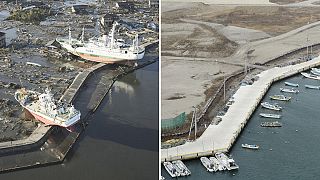 Before and after: The scars of Japan's tsunami five years on