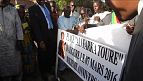 Protestation de la population contre une hausse des tarifs d'électricité au Nigeria