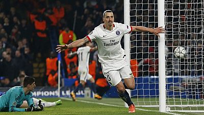 Ibrahimovic helps knock Blues out, PSG through to UCL quarter-finals