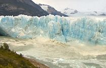 ویدیوی تماشایی از فروریختن بخشی از یخچال طبیعی در آرژانتین