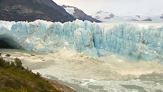 Espectacular derrumbe del glaciar Perito Moreno