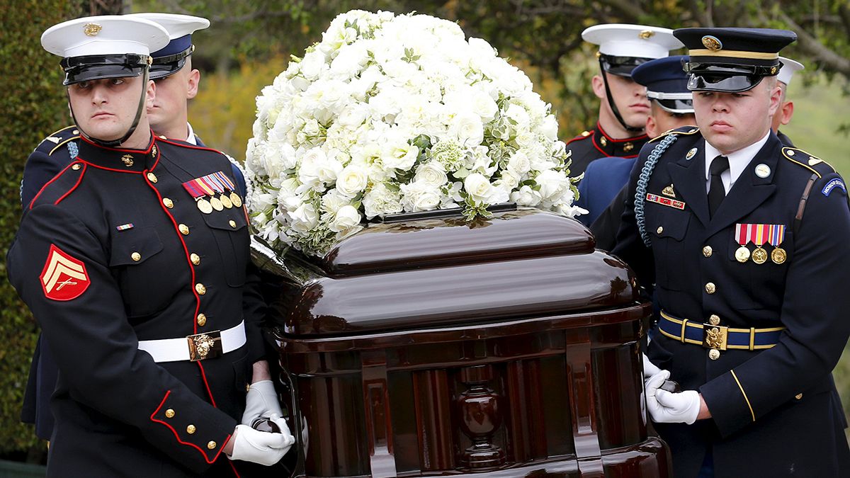 Nancy Reagan remembered at California funeral