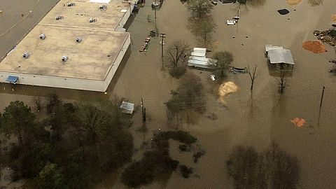 Inundaciones en el sur de Estados Unidos