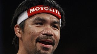 Pacquiao arrives in Los Angeles ahead of April 9 bout
