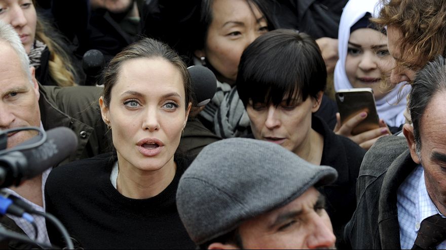 Un Special Envoy Angelina Jolie Receives Riotous Welcome In Greece Un Special Envoy Angelina Jolie Receives Riotous Welcome In Greece