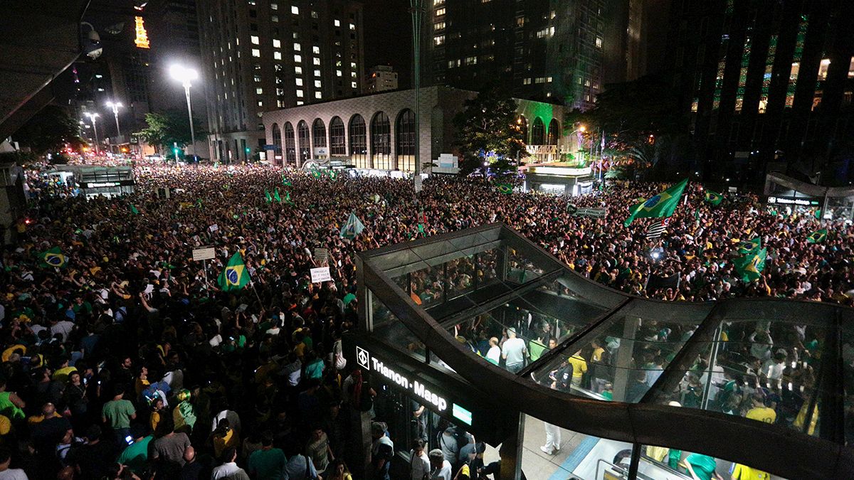 Angry protests in Brazil after judge releases wire tap of call between Lula and Dilma