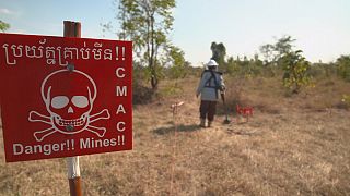 Japonya Kamboçya'da mayınları temizliyor