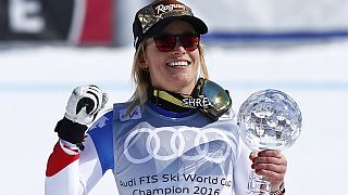 Alpine Skiing: Gut adds super-G title to overall World Cup