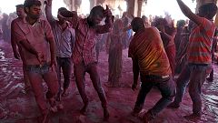 "Holi"-Festival kündigt den Frühling in Indien an