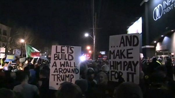 Echauffourées anti-Trump à Salt Lake City Echauffourées anti-Trump à Salt Lake City