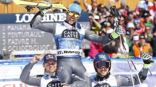 Kış Sporları: Saint Moritz'de podyum Fransız kayakçıların