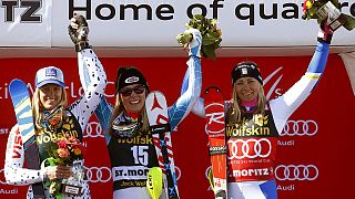 Shiffrin stuns, but Hansdotter takes slalom title in St. Moritz