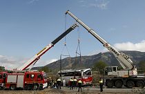Identification ' taking time' of victims in fatal bus crash in Spain