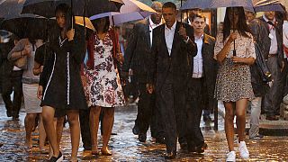 Obama visits Old Havana at the start of a historic tour to Cuba