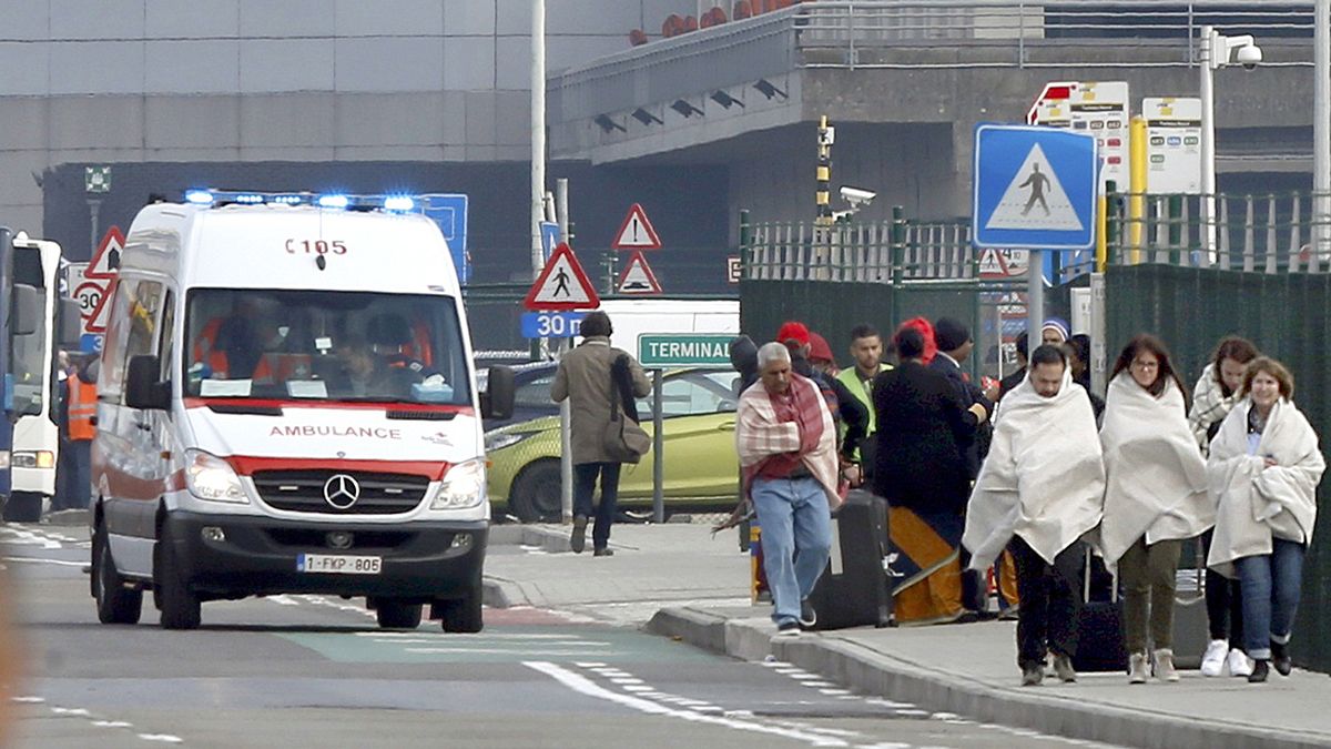 Travellers describe fleeing for their lives from Brussels airport bombings