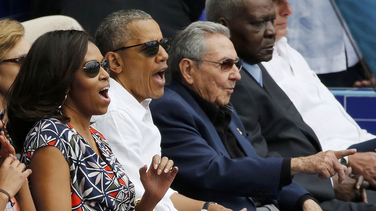أوباما يختتم زيارته التاريخية إلى كوبا في أحد ملاعب البيزبول في هافانا