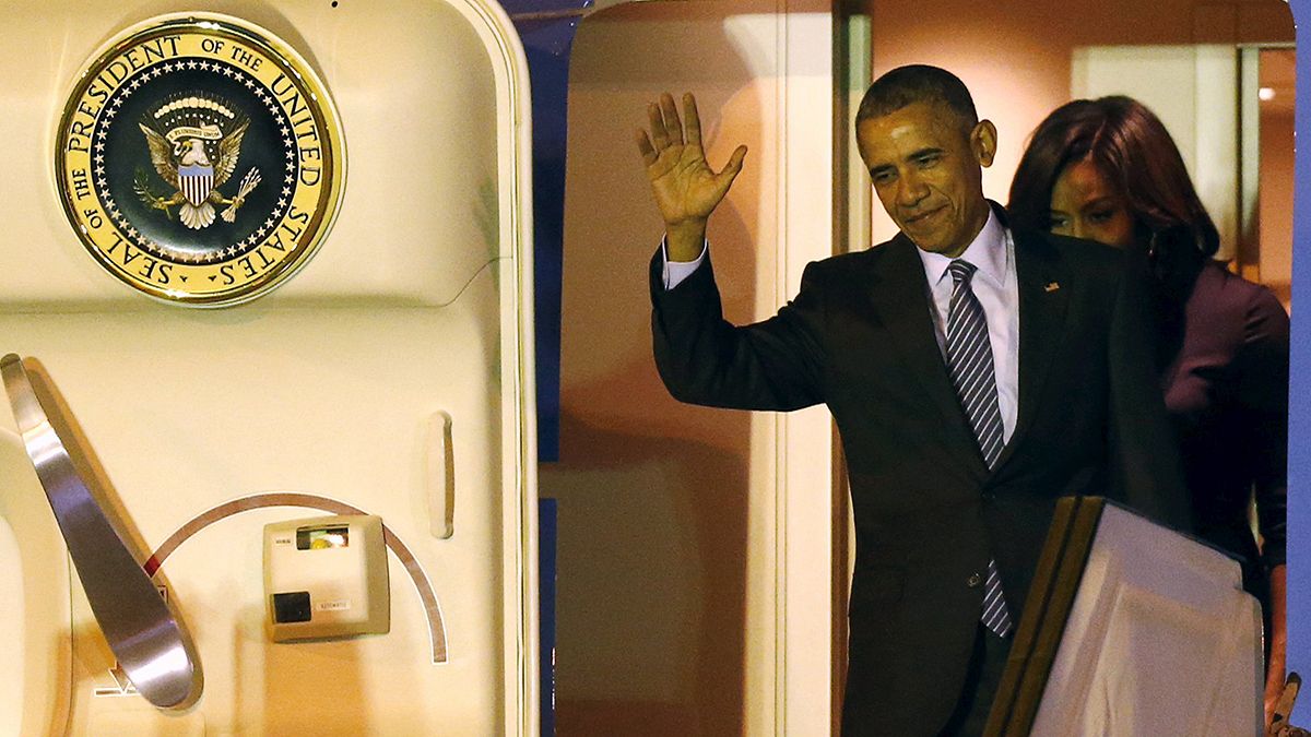 Obama arrives in Argentina