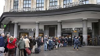 Relativa calma y mucha seguridad en el barrio europeo de Bruselas