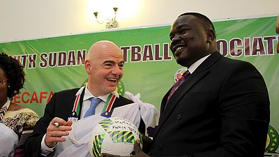 New Fifa president Gianni Infantino visits South Sudan