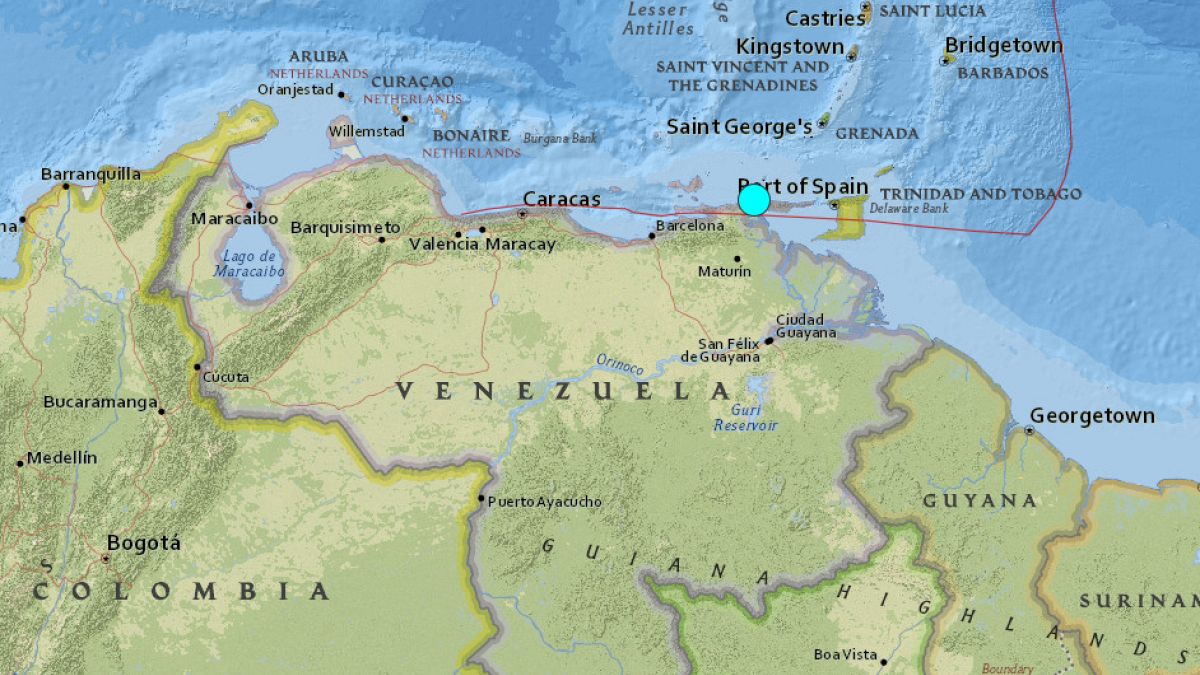 Image: Quake off Venezuela