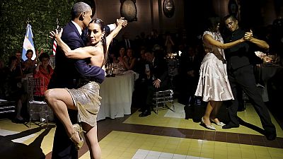 رقص التانغو يُنسي أوباما مخاطر الارهاب