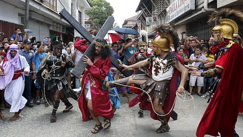 Autoflagelación en Filipinas para recordar el sufrimiento de Jesús