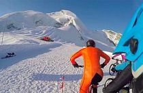 Karda bisiklet yarışı