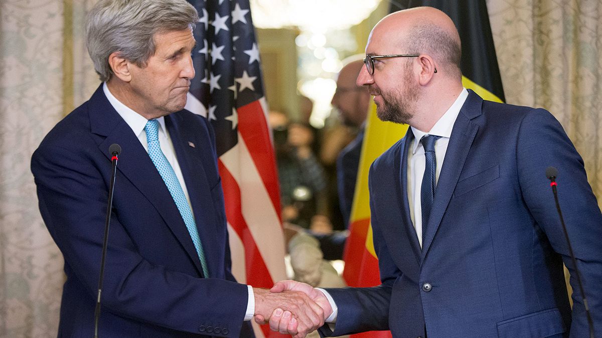 US confirms two Americans killed in Belgium attacks, Kerry visits Brussels
