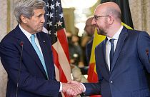 John Kerry Belçika'da taziye ziyaretinde